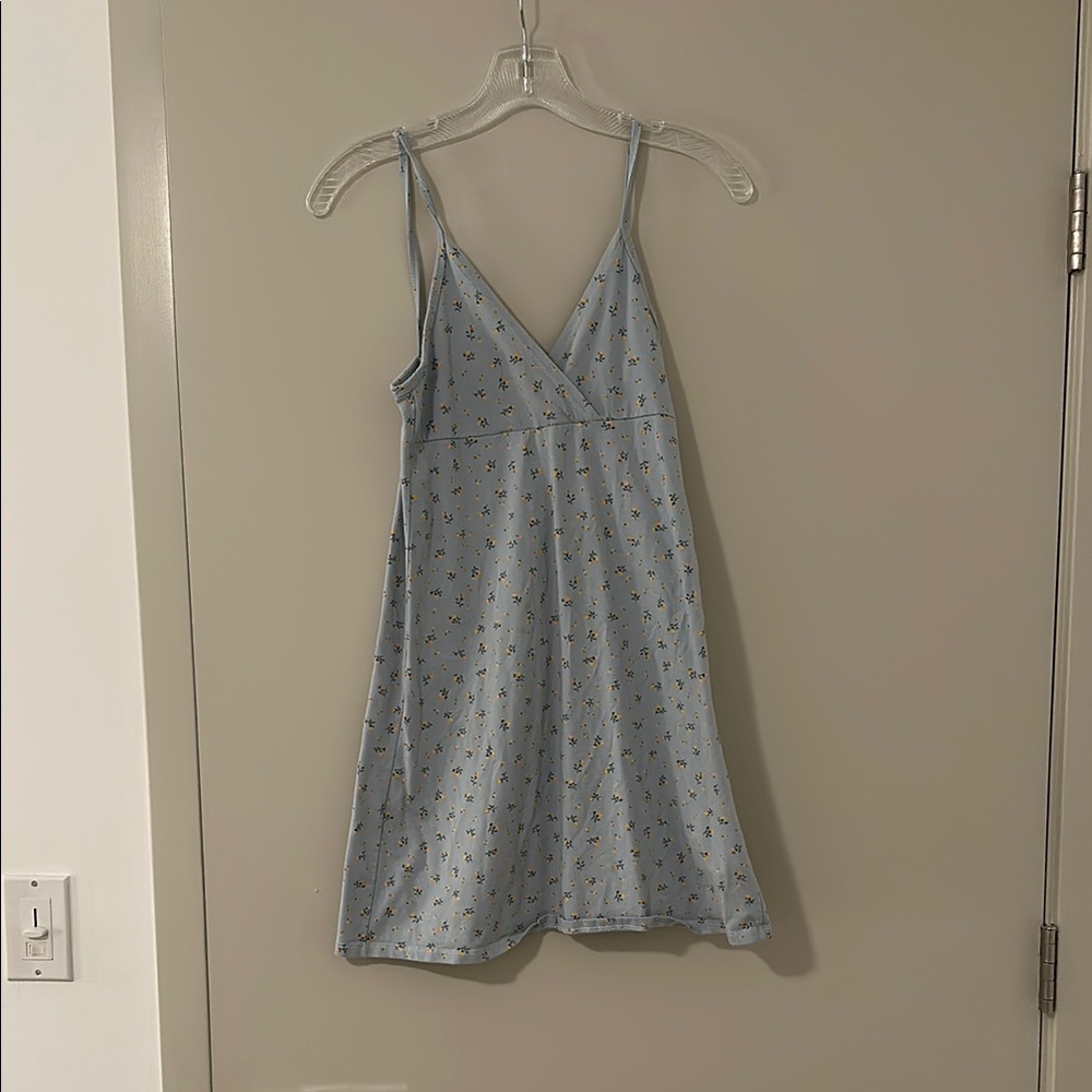 Brandy Melville Blue Slip Mini Dress Spaghetti Strap